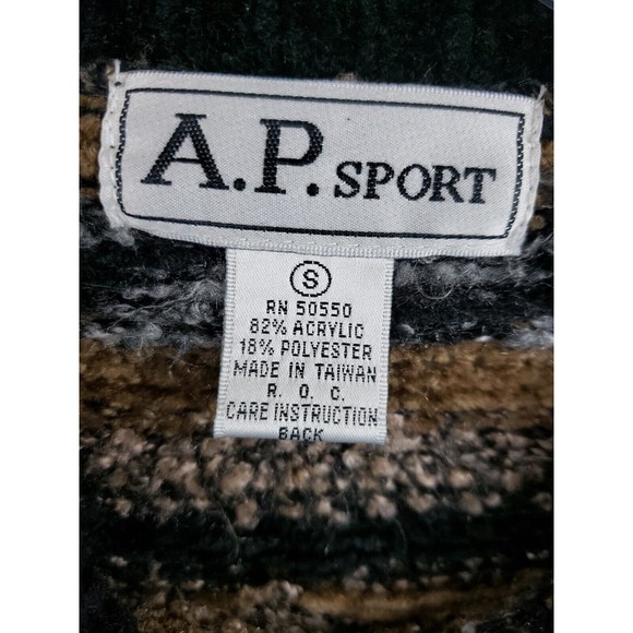 Vintage A.P. Sport Pullover Sweater Women's Sz Sm long sleeve Taiwan - Picture 2 of 7